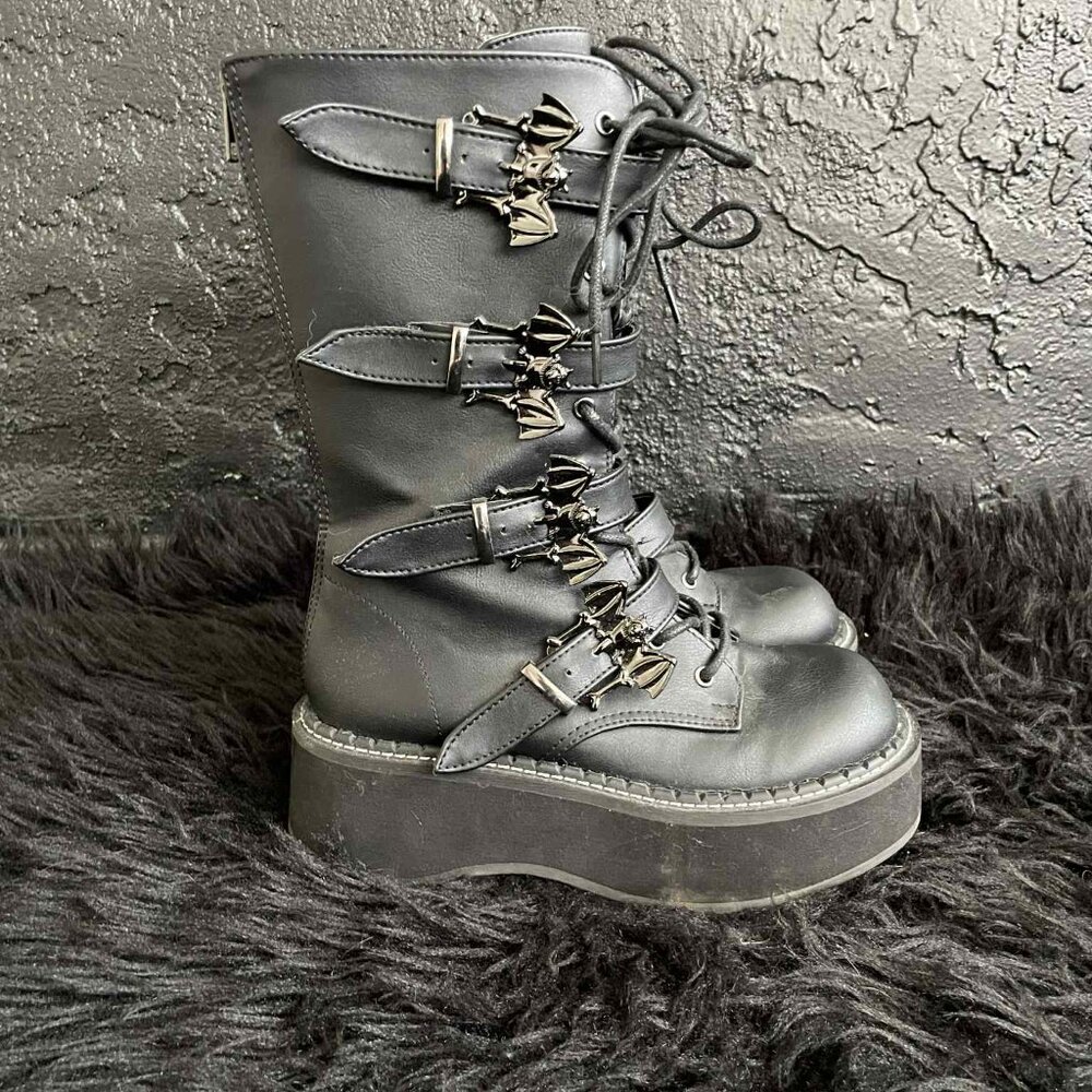 Demonia Bat Boots Emily size 7 EUC Excellent Used Condition